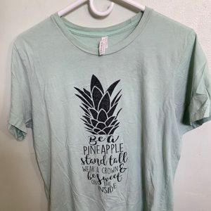 Teal pineapple shirt